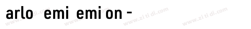 Barlow Demi SemiCond字体转换